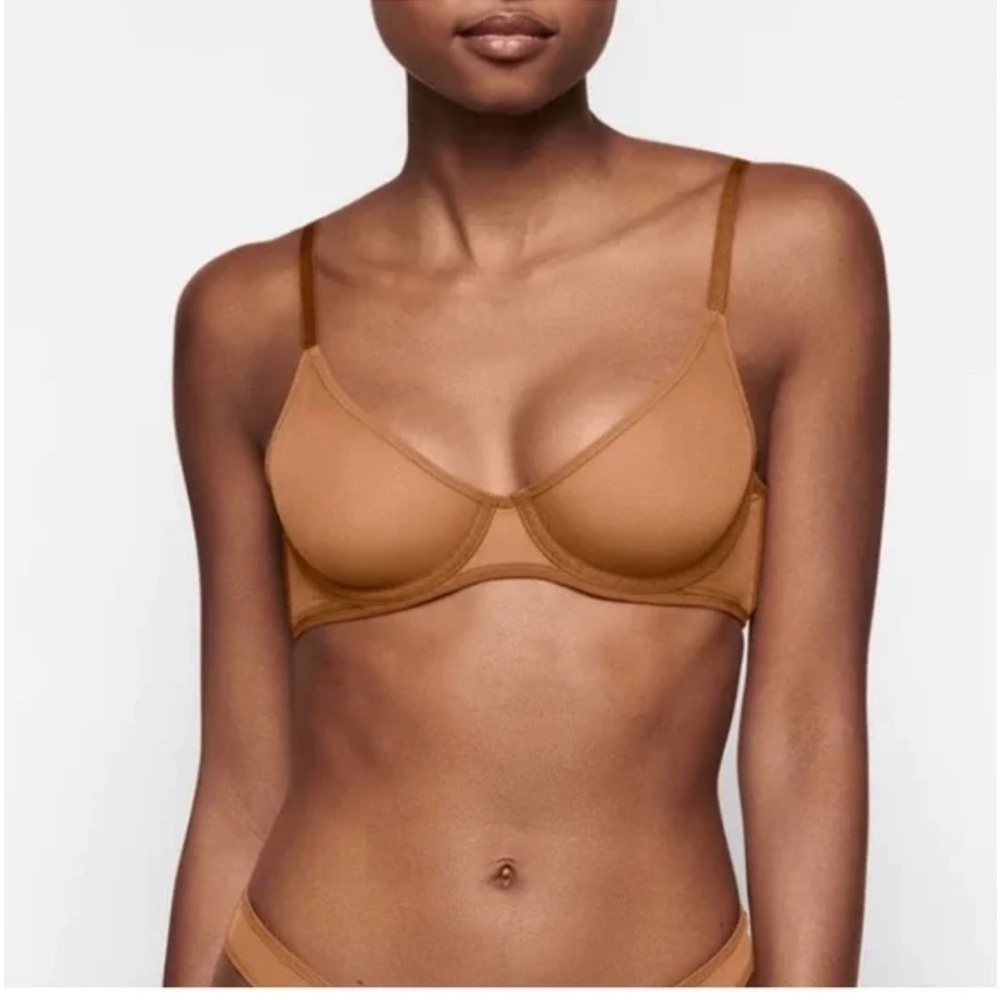 *SKIMS* Oxide Jelly Sheer Intimates Smooth Underwire Scoop Bra NWT Size 34B